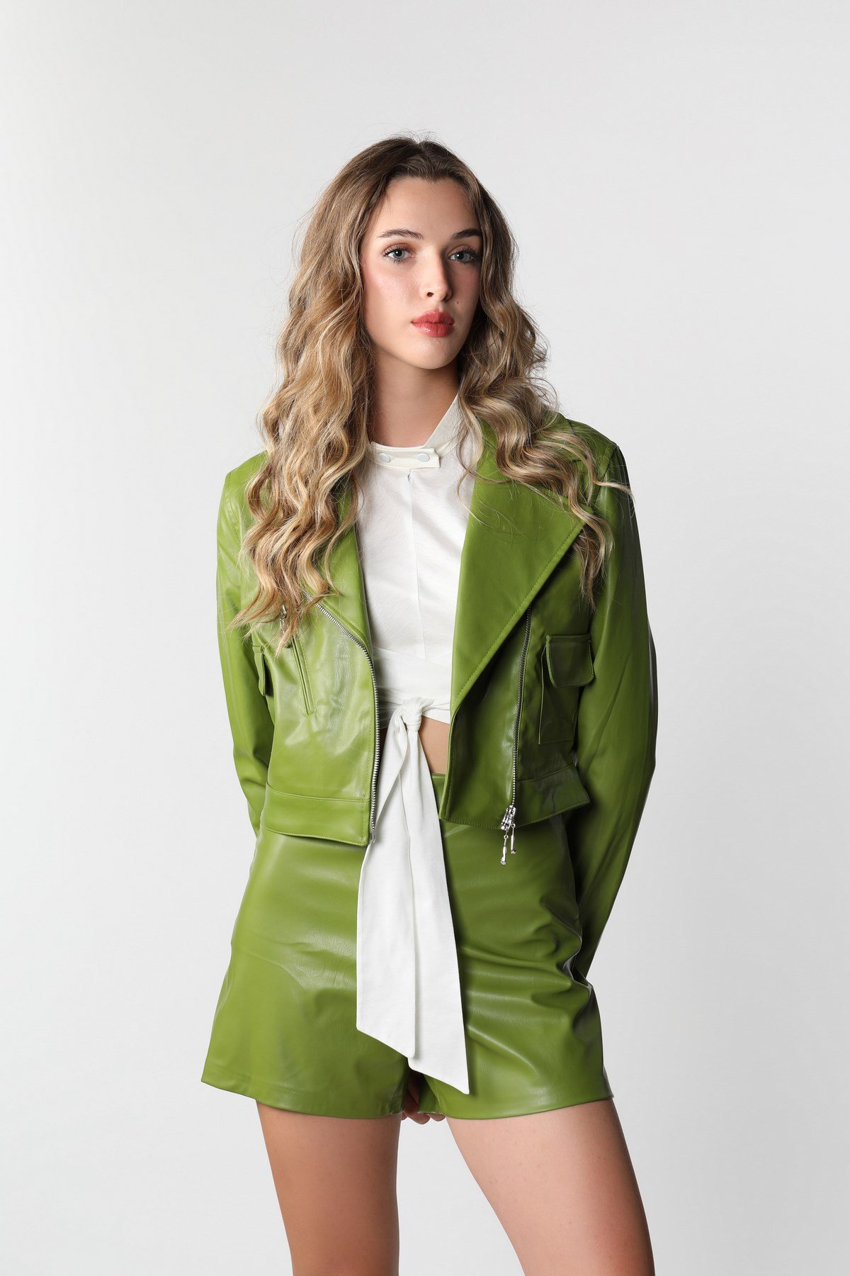 Turtleneck Yarı Şeffaf Kadife Üst